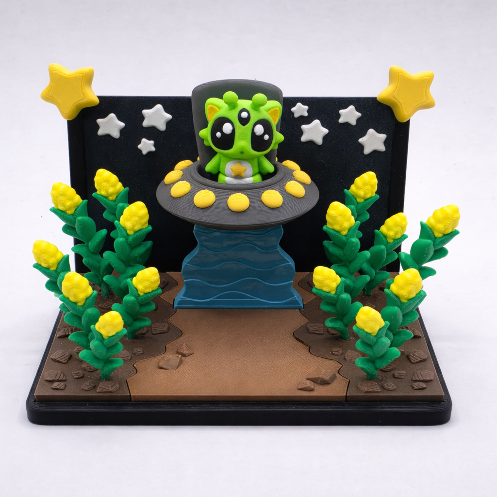 Cow Abduction Playset