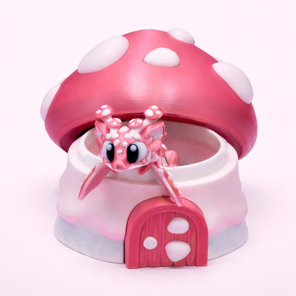 Mini Mushroom Dragon House Set