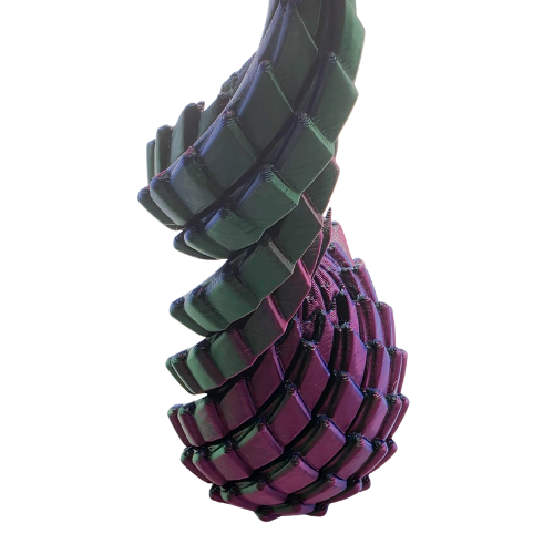 Midnight Aurora Twisty Dragon Egg