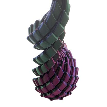 Midnight Aurora Twisty Dragon Egg
