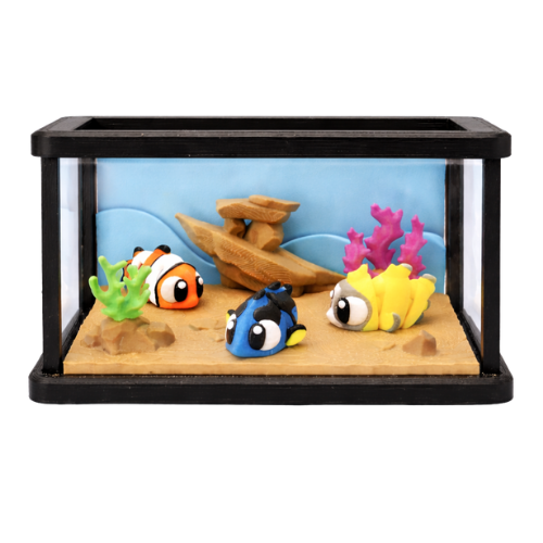 Mini Tropical Fish and Tank Playset