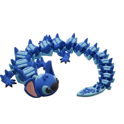 Large Blue Alien Dragon