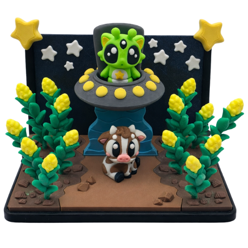 Cow Abduction Playset