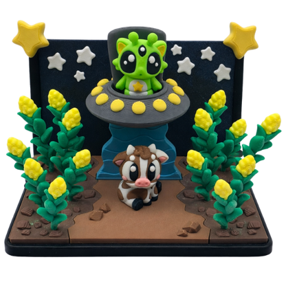 Cow Abduction Playset