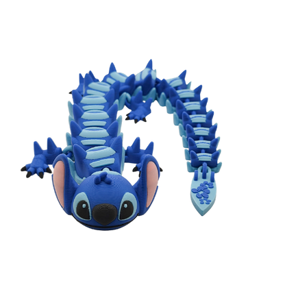 Large Blue Alien Dragon