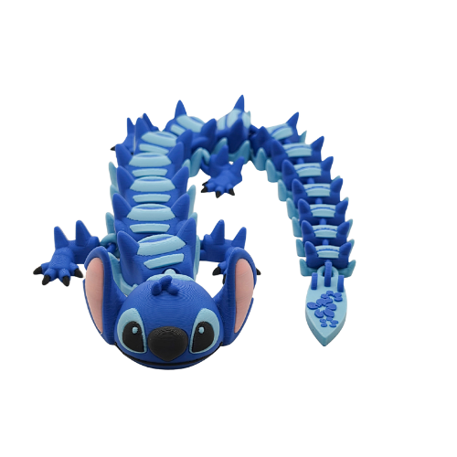 Large Blue Alien Dragon