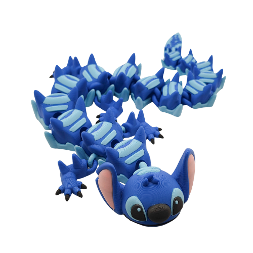 Large Blue Alien Dragon