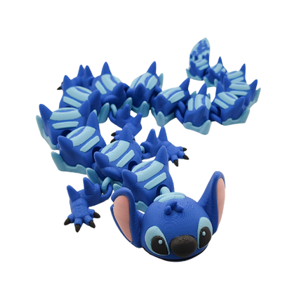 Large Blue Alien Dragon