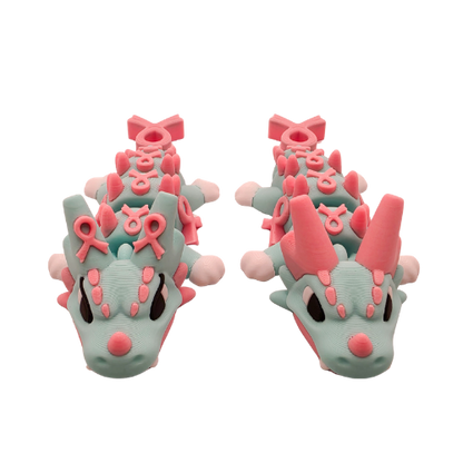 Mini Pink Ribbon Dragon