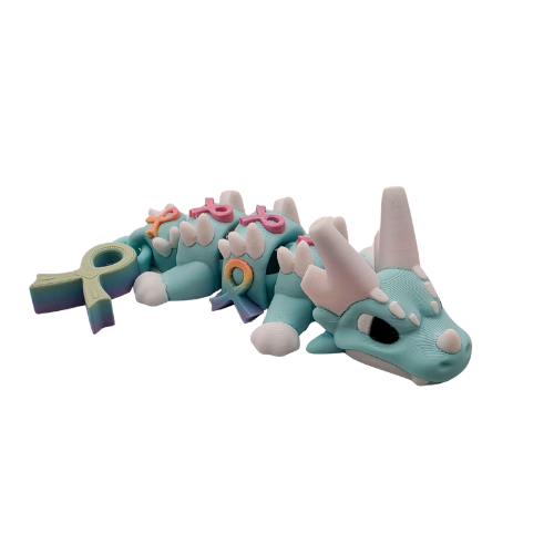 Mini Rainbow Ribbon Dragon