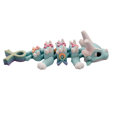 Mini Rainbow Ribbon Dragon